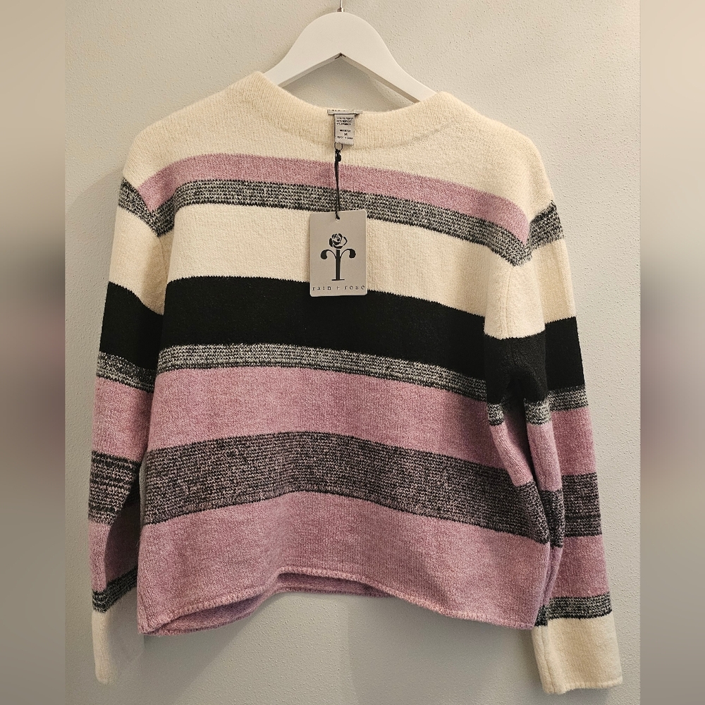 Rain + Rose striped sweater